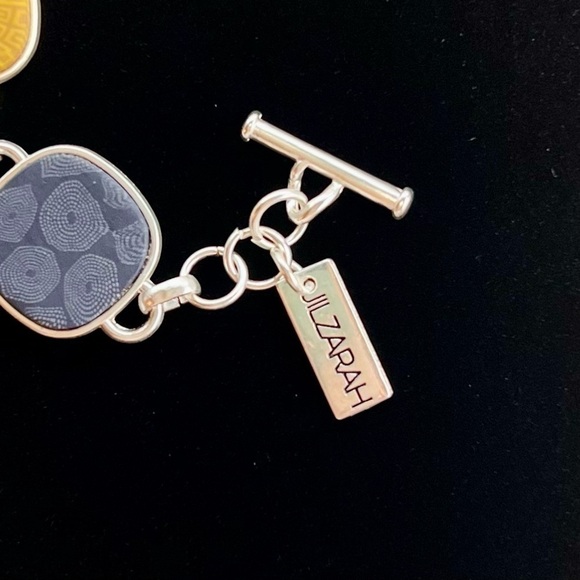 💥SALE Handmade Bracelet & Post Earrings JILZARAH French Quarter Reversible EUC - Picture 8 of 10